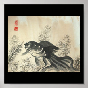 Poster Copie d'affiche de poisson rouge