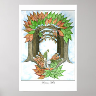 Poster Copie d'affiche de rassemblement de saisons