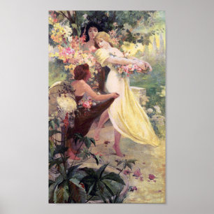 Poster Copie d'affiche : Mucha - esprit de ressort