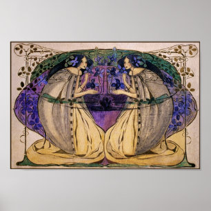 Poster Copie d'affiche : Ressort par Frances Macdonald