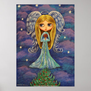 Poster Copie d'ange de Noël