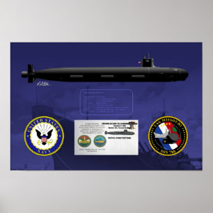 Poster Copie de baptême d'USS Missouri