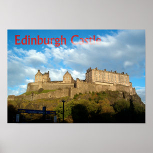Poster Copie de château d'Edimbourg