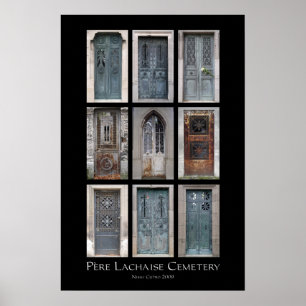 Poster Copie de crypte de cimetière de Père Lachaise