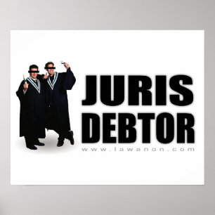 Poster Copie "de débiteur de Juris"