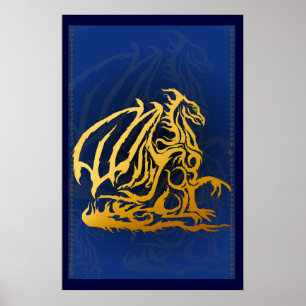 Poster Copie de dragon d'or