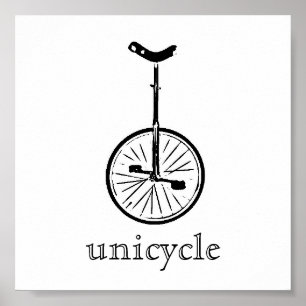 Poster copie de monocycle
