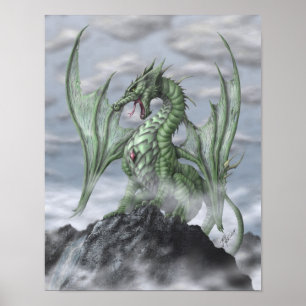 Poster Copie de montagne brumeuse