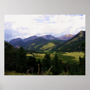 Poster Copie de parc national de montagne rocheuse