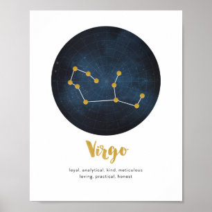 Poster Copie de signe d'étoile de Vierge