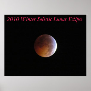 Poster Copie de toile d'éclipse lunaire de Solistic de
