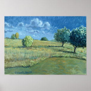 Poster "Copie des pommiers 1993 de Shrewsbury"