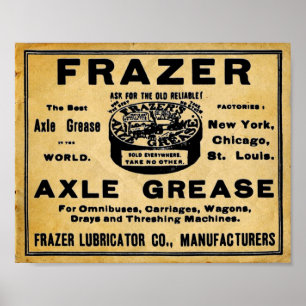 Poster Copie des véhicules à moteur de regard de Frazers
