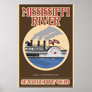 Poster Copie du fleuve Mississippi
