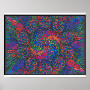 Poster Copie élémentaire du feu de zen
