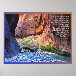 Poster Copie étroite d'affiche de porte