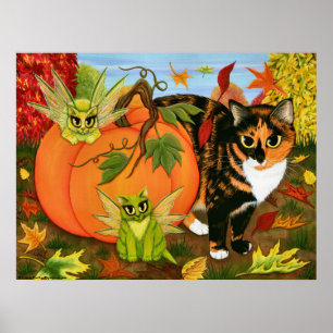 Poster Copie féerique d'art d'automne d'automne de