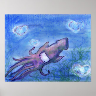 Poster Copie géante et méduse