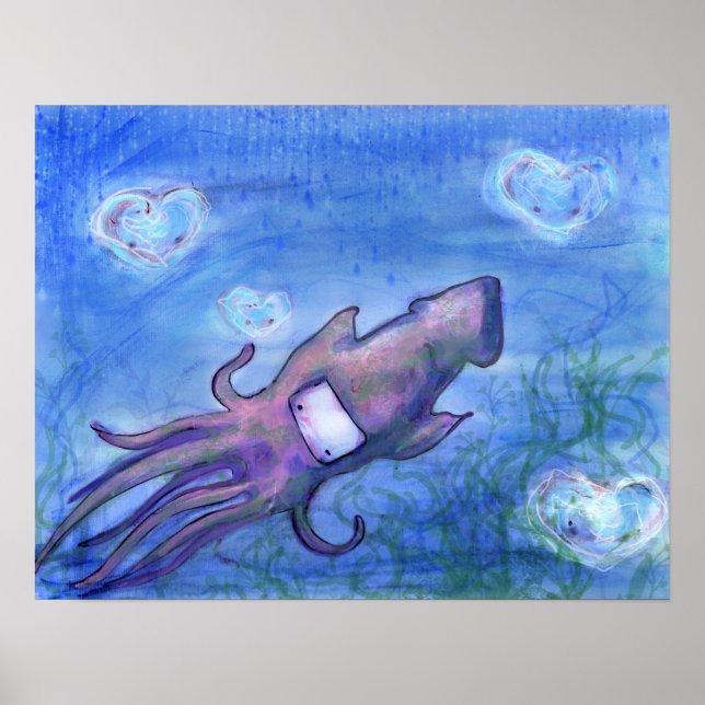 Poster Copie géante et méduse (Devant)