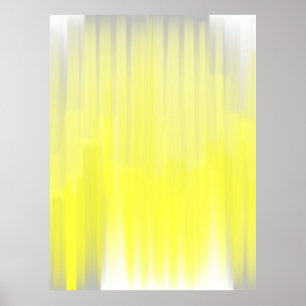 Poster Copie grise et jaune d'affiche d'art abstrait