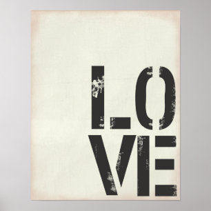 POSTER COPIE GRUNGE D'AMOUR
