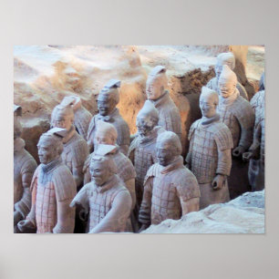 Poster COPIE - guerriers Xián Chine de terre cuite