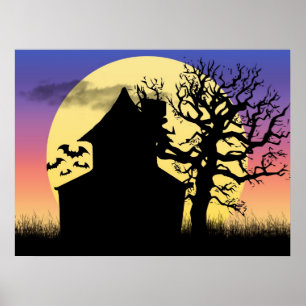 Poster Copie hantée d'affiche d'après-midi de Chambre
