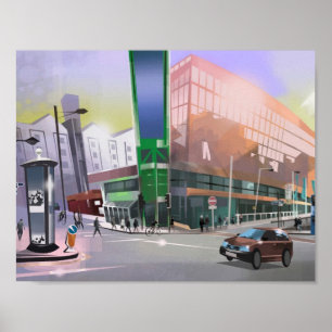 Poster copie Manchester Picadilly TrainStation d'art