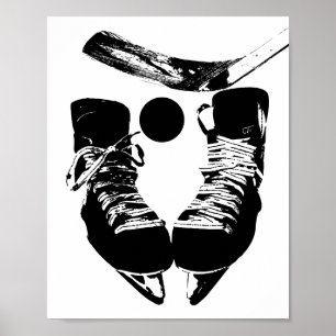 Poster Copie moderne de sports d'affiche de hockey sur