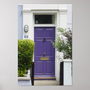 Poster Copie pourpre de porte