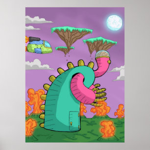 Poster copie réutilisée d'art