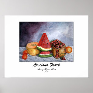 Poster Copie succulente de fruit - customisée