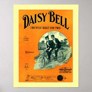 Poster Copie vintage de couverture de Bell de marguerite