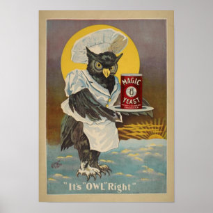 Poster Copie vintage de cuisson