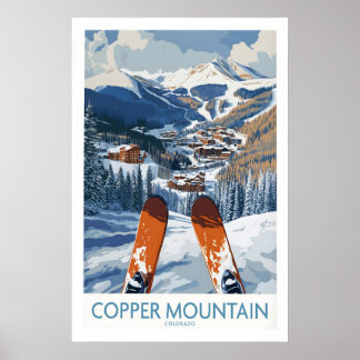 Poster Copper Mountain Colorado Ski Print Alpine Resort 1