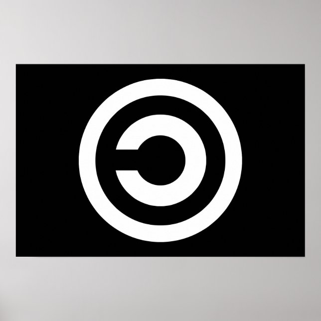 Poster Copyleft - l'information veut être libre (Devant)