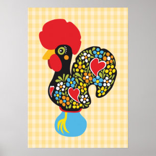 Poster Coq célèbre de Barcelos Nr 06