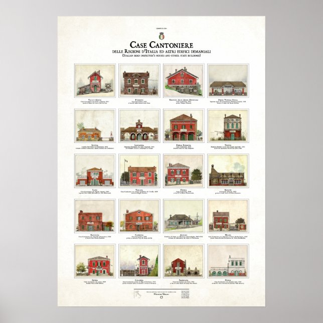 Poster Coque Cantoniere delle Regioni d'Italia (Devant)