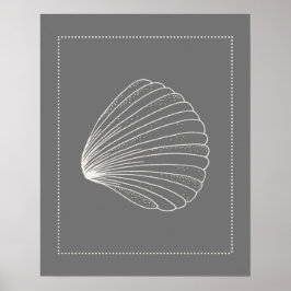 Poster Coque Clam Style Hamptons
