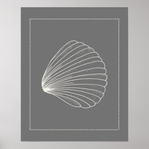 Poster Coque Clam Style Hamptons