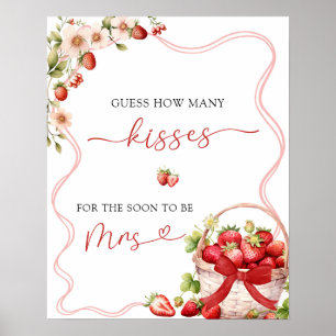 Poster Coquette Berry In Love Devine Combien De Baisers