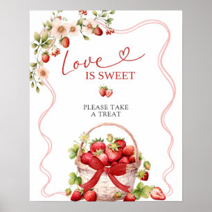 Poster Coquette Berry In Love Love Love is Sweet Party Si