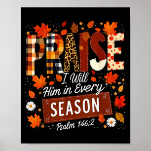 Poster Coquette de Thanksgiving remercie le Seigneur d'au