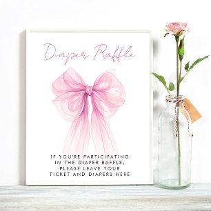 Poster Coquette Rose Coquette Papillon Raffle Baby Girl D