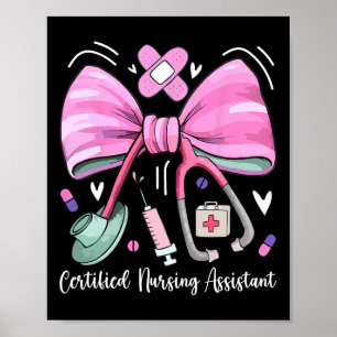 Poster Coquette stéthoscope Cna Stant Certifié