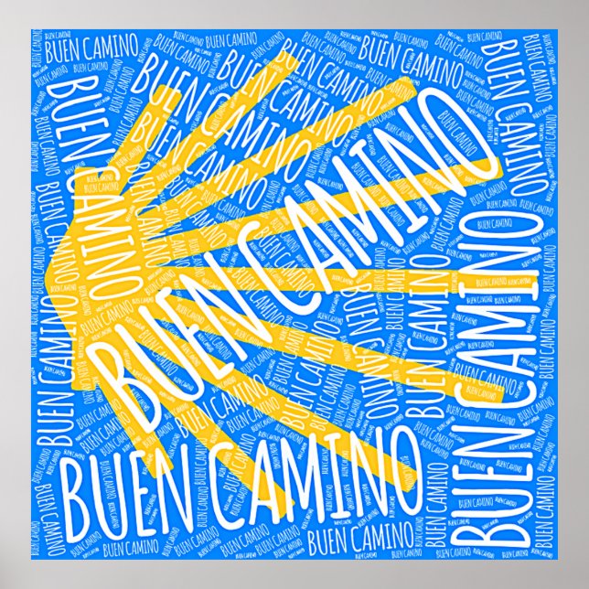 Poster Coquille de pétoncle Buen Camino (Devant)