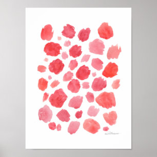 Poster Corail Abstrait