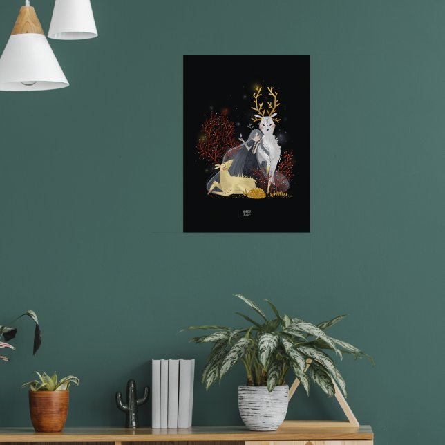 Poster CORAL DEER par Alexandra Dikaia (Salon 1)