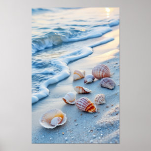 Poster Coral Océan Mer Nature Bleu Turquoise Plage d'eau