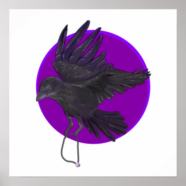 Poster Corbeau voleur (Devant)